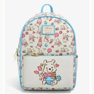 Loungefly Disney Winnie the Pooh Piglet‎ & Pooh with Balloons Sketch Backpack